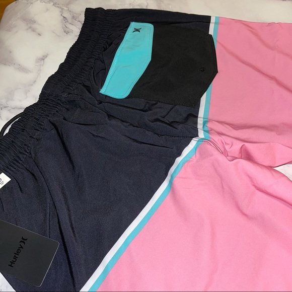 🔥Hurley Volley Color Block Swim Trunks  NWT - Picture 9 of 10